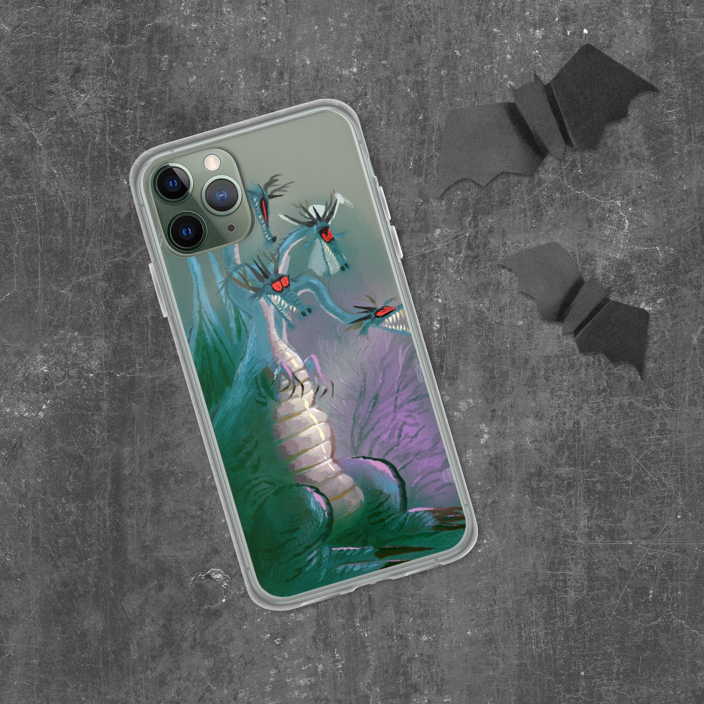 "Clear iPhone® Case - Dragon Illustration by Leo Matsuda | Unique Fantasy Art Design"