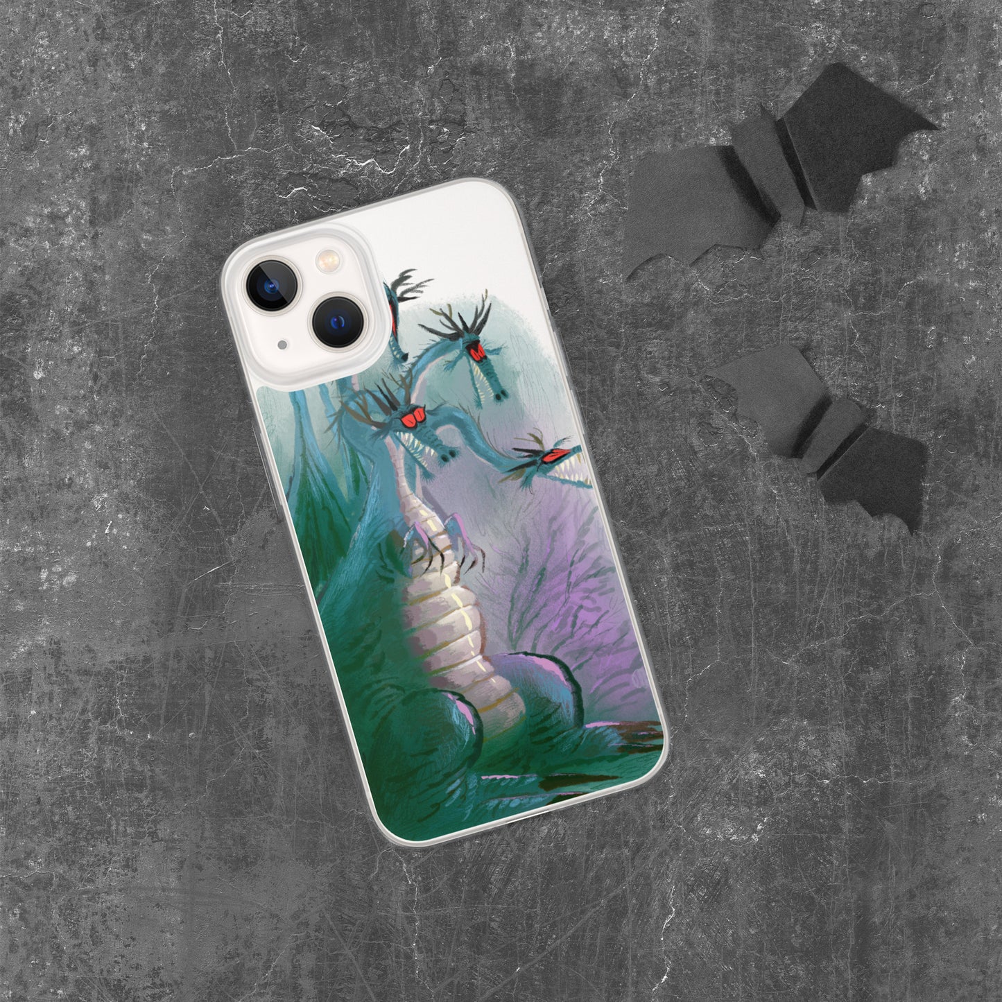 "Clear iPhone® Case - Dragon Illustration by Leo Matsuda | Unique Fantasy Art Design"