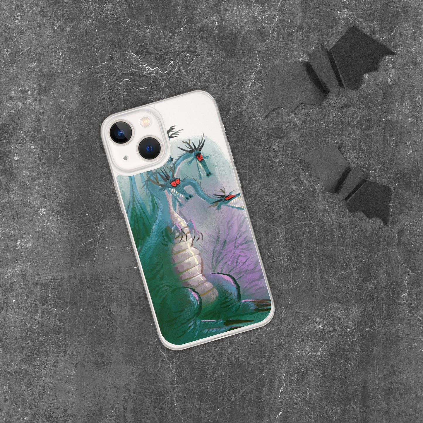 "Clear iPhone® Case - Dragon Illustration by Leo Matsuda | Unique Fantasy Art Design"