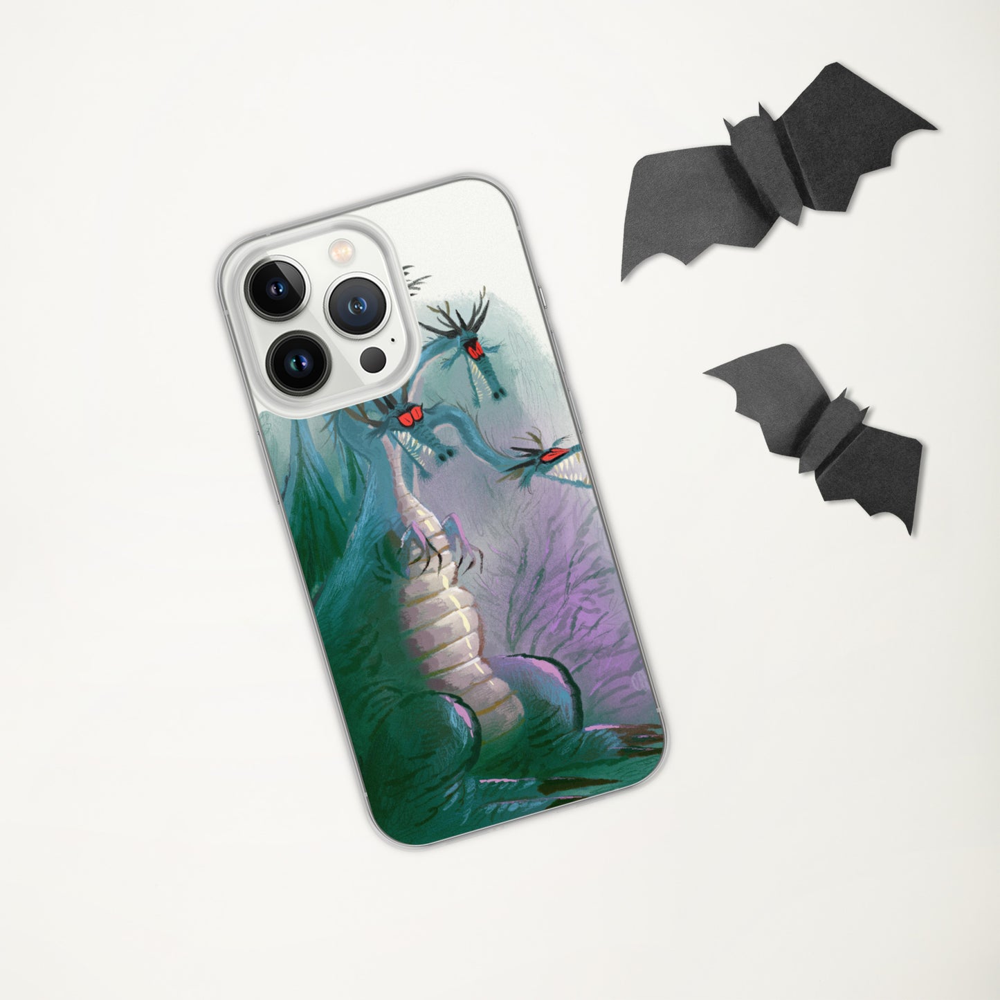 "Clear iPhone® Case - Dragon Illustration by Leo Matsuda | Unique Fantasy Art Design"
