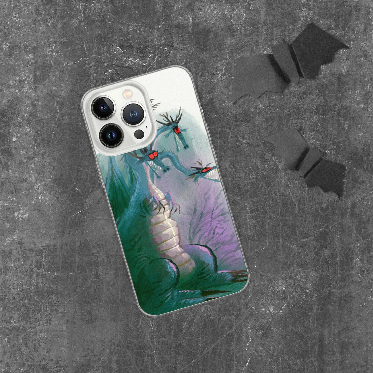 "Clear iPhone® Case - Dragon Illustration by Leo Matsuda | Unique Fantasy Art Design"