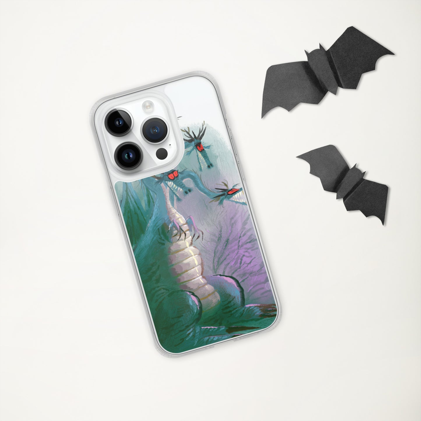 "Clear iPhone® Case - Dragon Illustration by Leo Matsuda | Unique Fantasy Art Design"