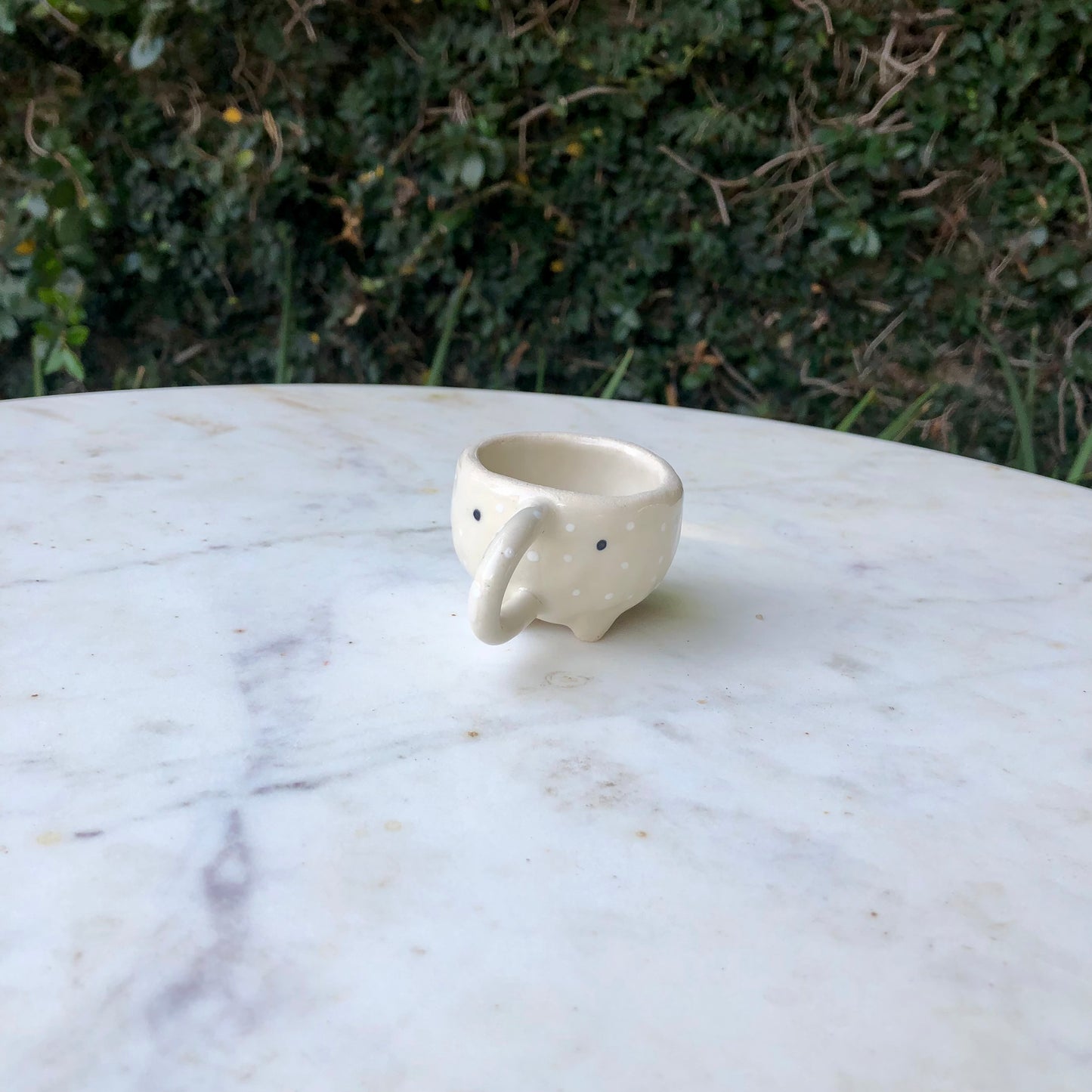 Handmade Tiny Elephant Pot – Moon Pottery | One-of-a-Kind, Espresso Coffee Shot Cup, Perfect Gift