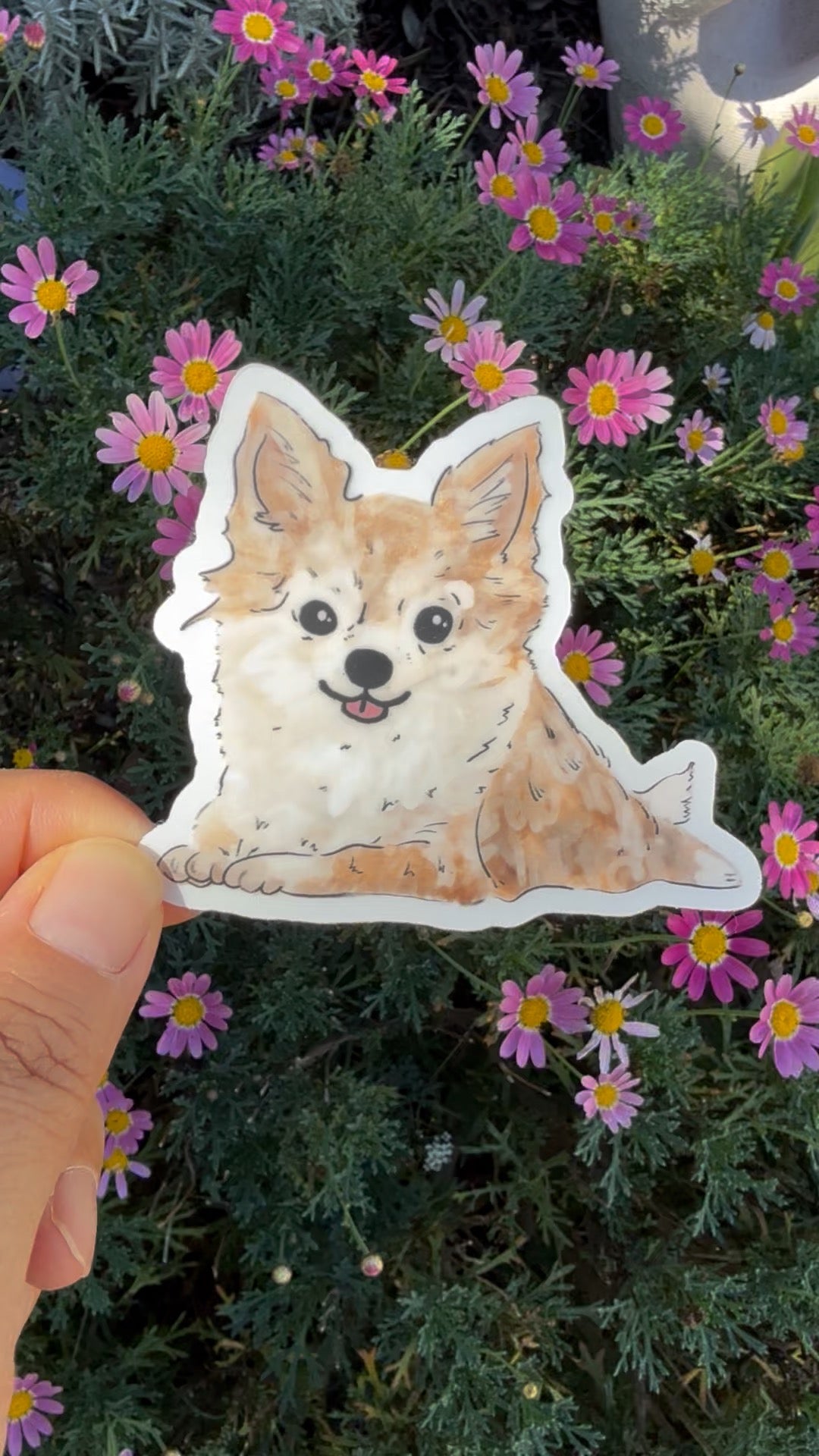 Chihuahua Puppy Dog - Waterproof Vinyl Sticker,  3.0"