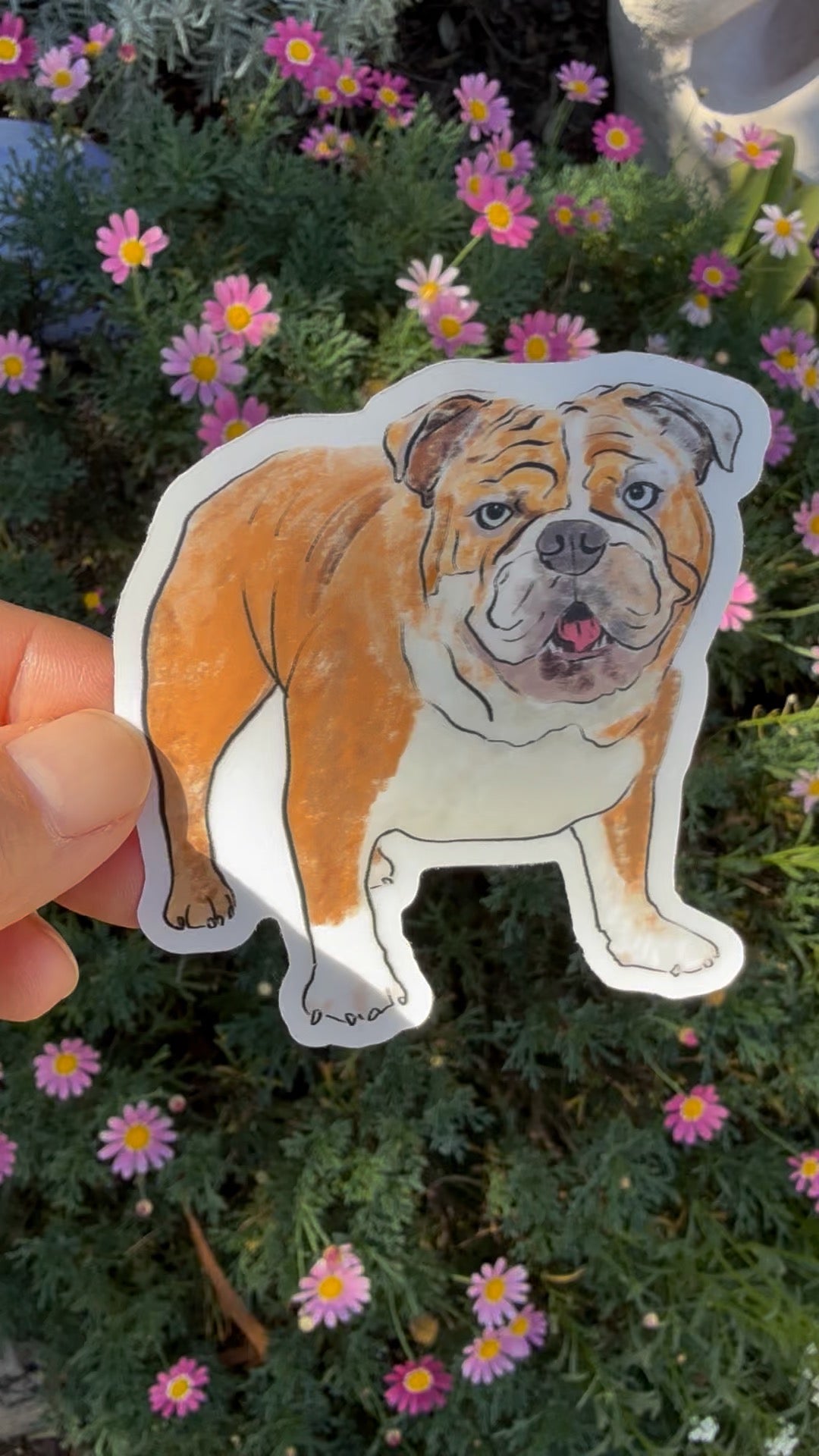 BullDog - Waterproof Vinyl Sticker,  3.0"