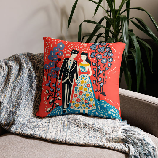 "Basic Pillow by Luna Tarot | Mystical Tarot Design Pillow | Soft and Stylish Home Decor"