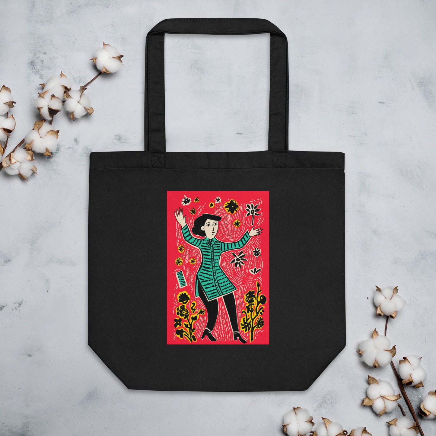 Magician Tarot Eco Tote Bag – Unique Tarot Art by Luna – Sustainable Tote for Tarot Lovers and Mystical Style