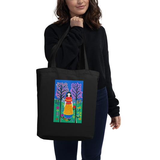 Empress Tarot Eco Tote Bag – Unique Tarot Art by Luna – Sustainable Tote for Tarot Lovers and Spiritual Style