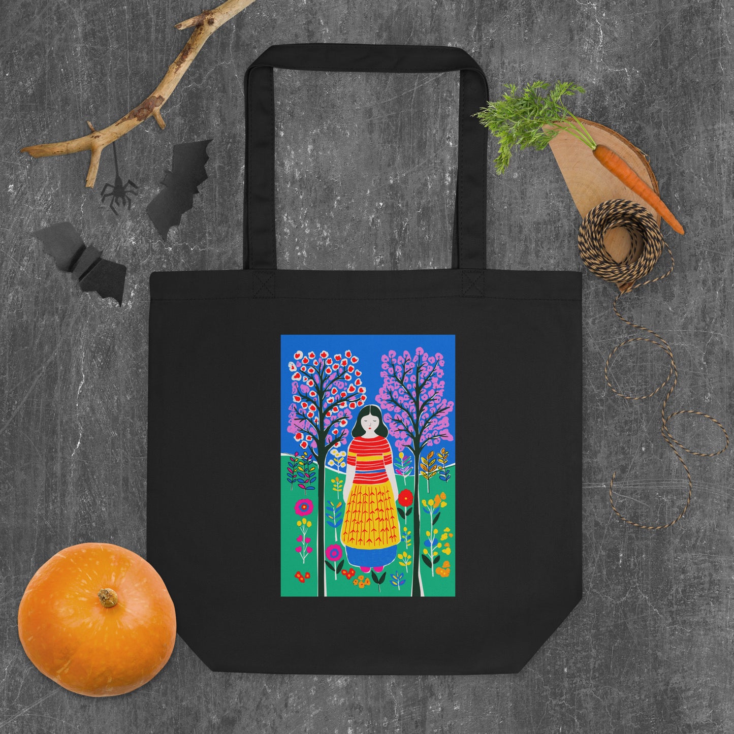 Empress Tarot Eco Tote Bag – Unique Tarot Art by Luna – Sustainable Tote for Tarot Lovers and Spiritual Style