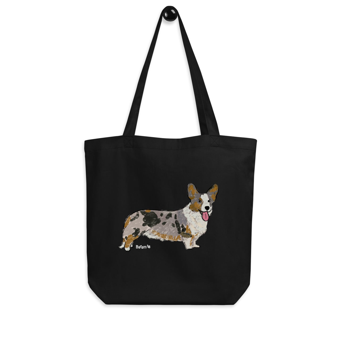 "Corgi Dog Tote Bag | Hand Drawn Art by Tanny’s Pawtique | Cute Dog Lover Accessory"