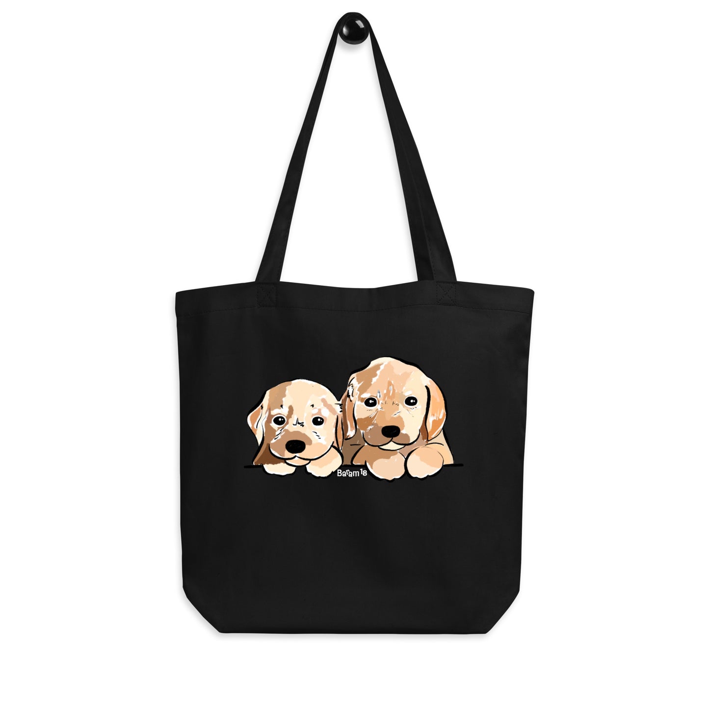 "Golden Retriever Puppy Tote Bag | Hand Drawn Art by Tanny’s Pawtique | Cute Dog Lover Accessory"