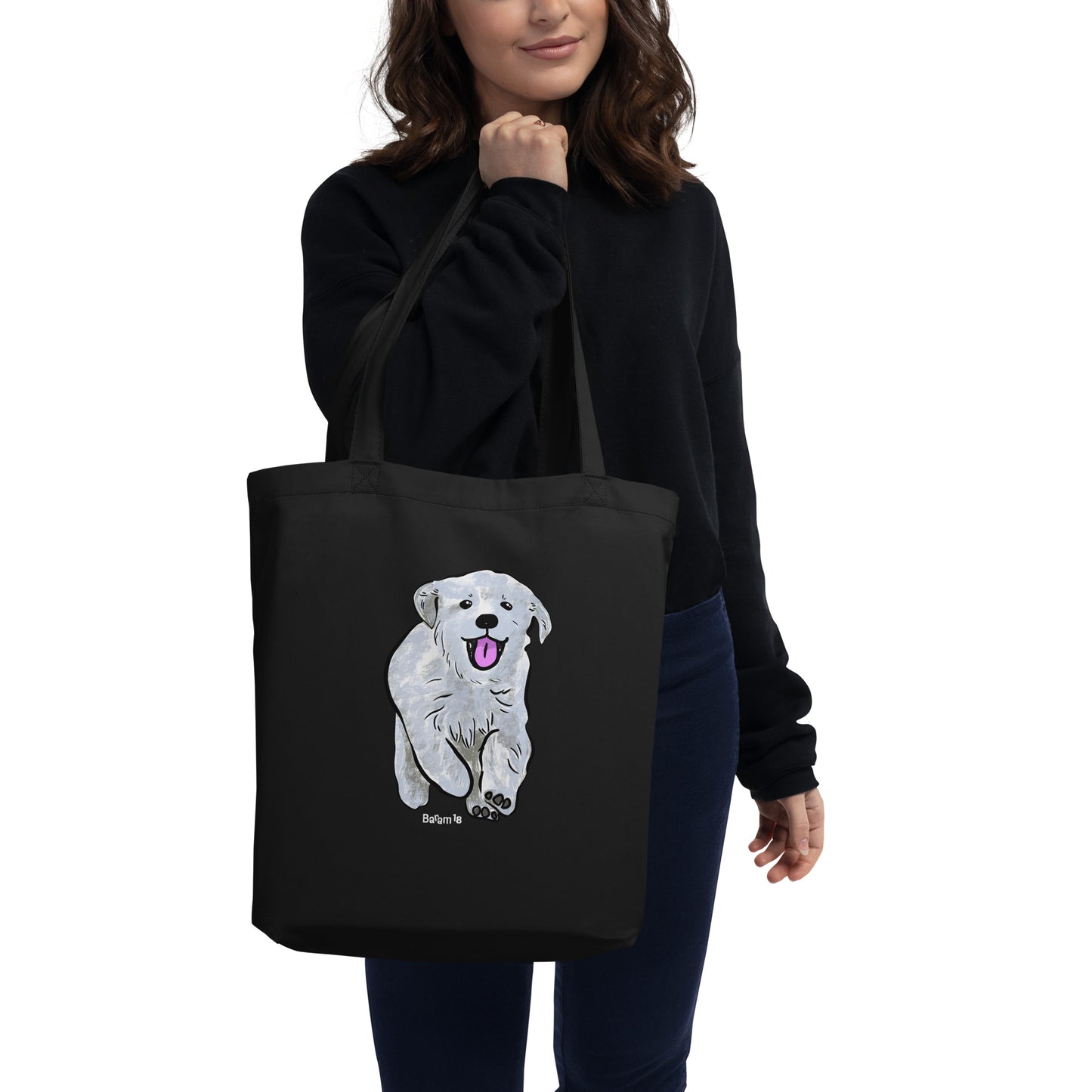 "Golden Retriever Puppy Tote Bag | Hand Drawn Art by Tanny’s Pawtique | Cute Dog Lover Accessory"