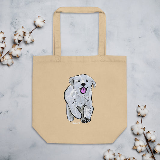 "Golden Retriever Puppy Tote Bag | Hand Drawn Art by Tanny’s Pawtique | Cute Dog Lover Accessory"