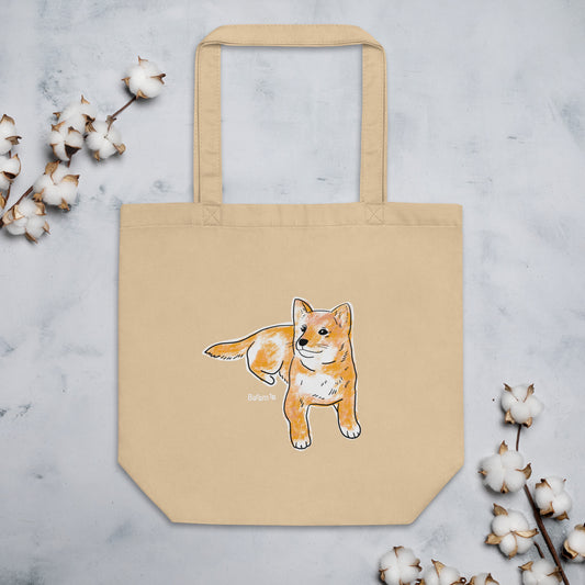 "Shiba Inu Dog Tote Bag | Hand Drawn Art by Tanny’s Pawtique | Cute Dog Lover Accessory"