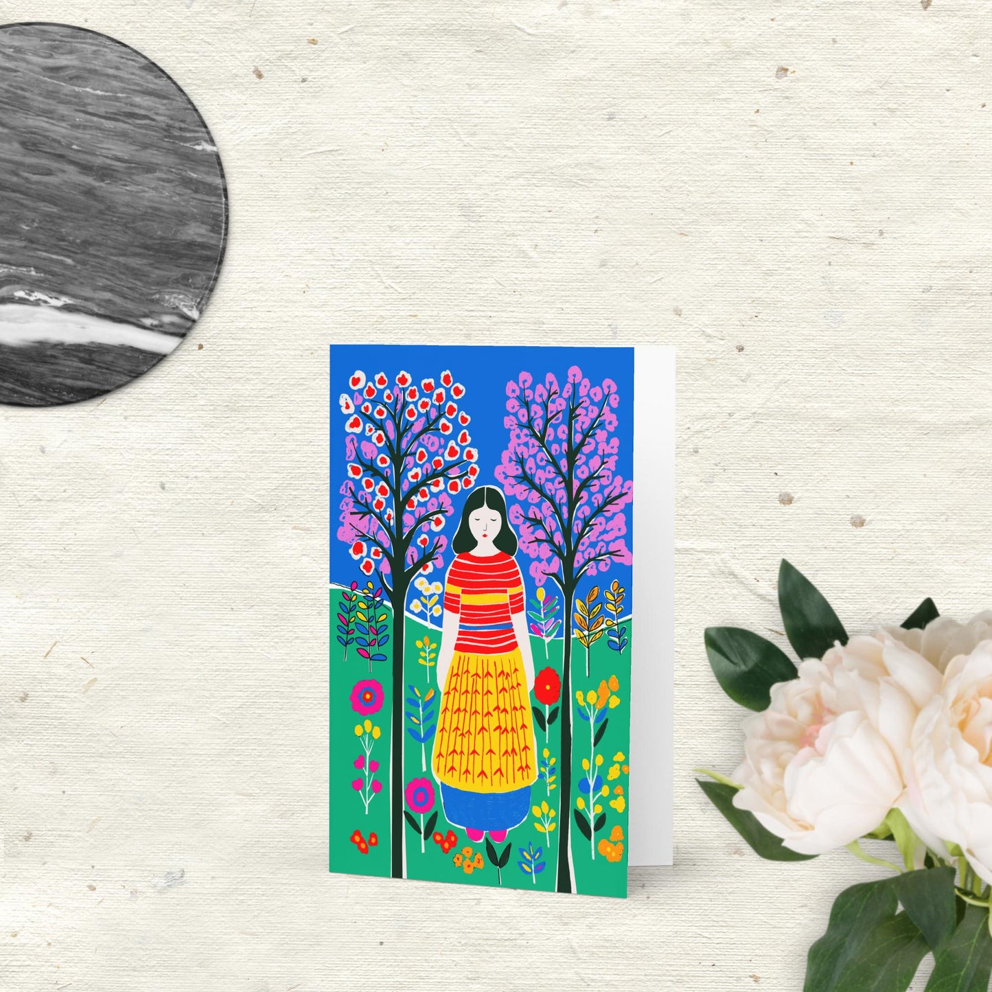 “Empress Tarot Card Greeting Card – Mystical Tarot Art by Luna – Perfect for Tarot Enthusiasts”