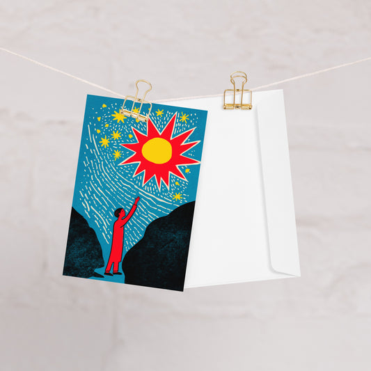 The Star Tarot Card Greeting Card – Unique Tarot Art by Luna – Perfect for Tarot Lovers and Special Occasions