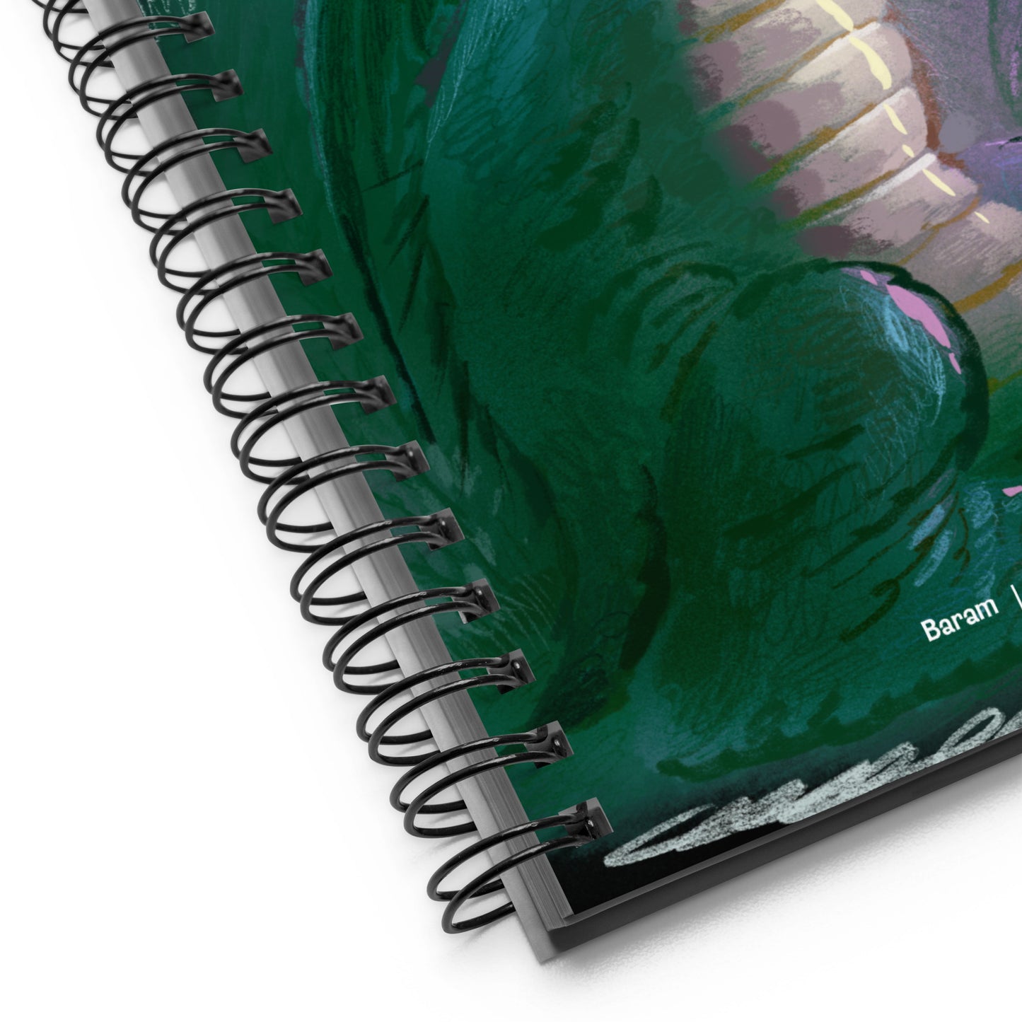 "Dragon Spiral Notebook - Hand-Drawn Illustration by Leo Matsuda | Unique Fantasy Journal"