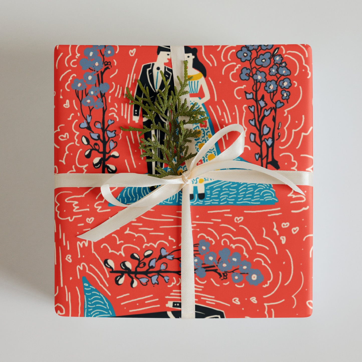 "Wrapping Paper Sheets by Luna Tarot | Mystical Tarot-Inspired Gift Wrap | Unique Wrapping Paper Design"